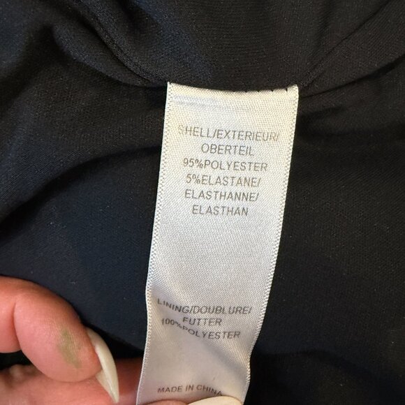 AIDAN BY AIDAN MATTOX SLEEVELESS BLACK ROUCHED DRESS - SIZE 6 - Picture 7 of 8